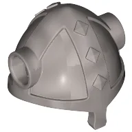 Helmet Viking with Side Horn Holes / Flat Silver