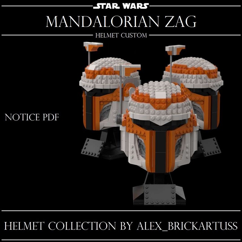 Lego Helmet Custom Mando Zag
