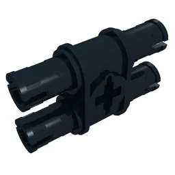 Technic Pin Double with Axle Hole / Black