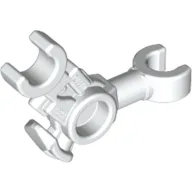 Hero Factory Minifigure Arm [2 Clips at 90°] / White