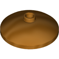Lego Dish 3 x 3 Inverted [Radar] / Metallic Gold