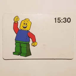Activity Card, Time-Teaching 24-Hour Clock 15:30 / [No Color/Any Color]