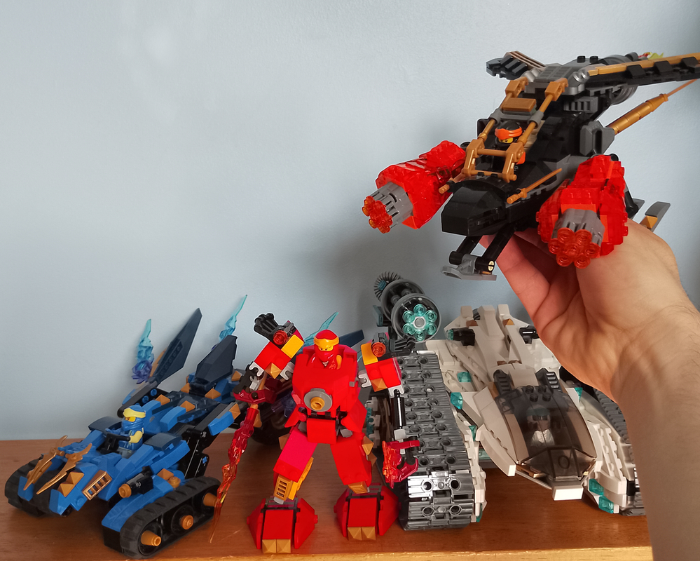 Lego Ninja vehicle collection- 4 builds