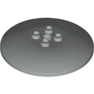 Dish 6 x 6 Inverted (Radar) with Hollow Studs / Light Gray