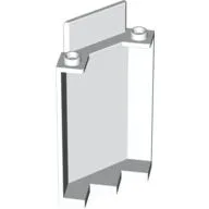 Panel 3 x 3 x 6 Corner Wall without Bottom Indentations / White