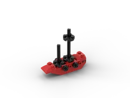 Red micro ship