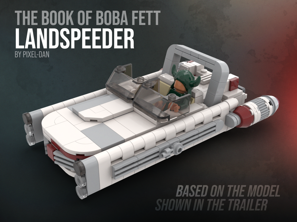 Lego PiXEL-DANs MAJORDOMOS LANDSPEEDER + FREE BONUS (check descriptions)
