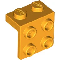 Bracket 1 x 2 - 2 x 2 / Bright Light Orange