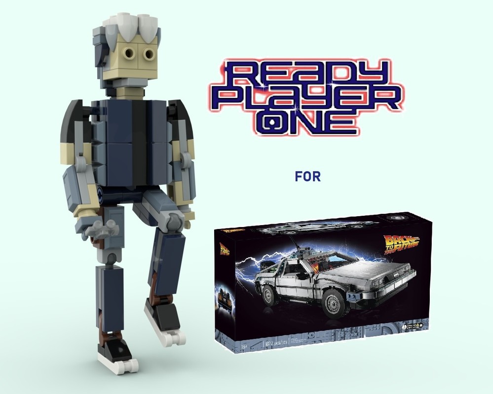 Lego Ready player one - Parzival for DeLorean 10300 Time machine - Back to the Future