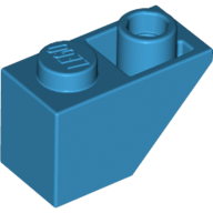 Lego Brick Sloped Inverted 45° 2 x 1 / Dark Azure