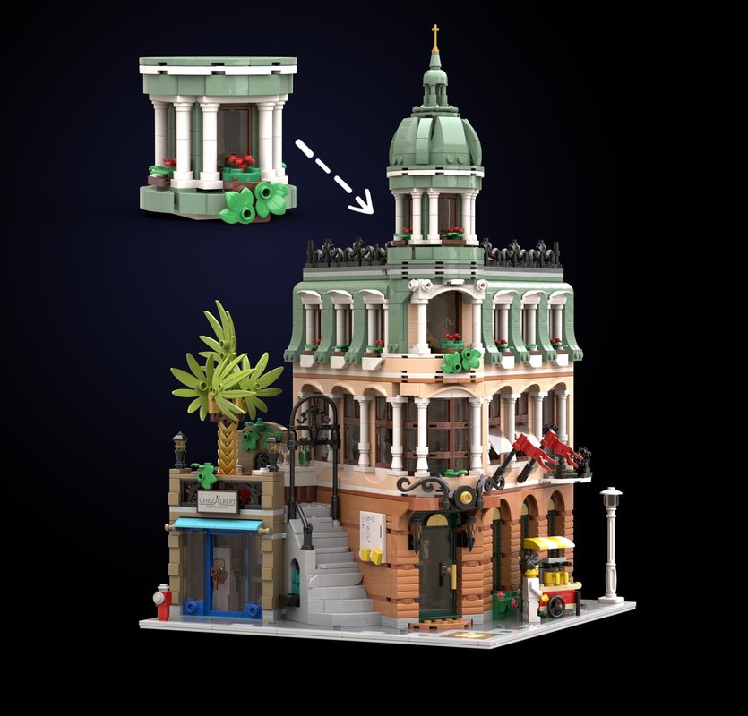 Lego Raised Dome for 10297 Boutique Hotel