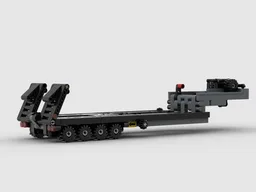 Low bed semi-trailer