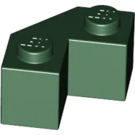 Brick Wedged 2 x 2 Facet / Dark Green