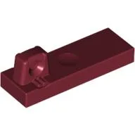 Hinge Tile 1 x 3 Locking with 1 Finger on Top / Dark Red