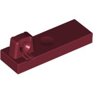 Lego Hinge Tile 1 x 3 Locking with 1 Finger on Top / Dark Red