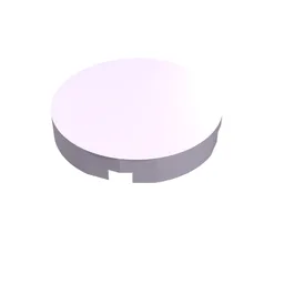 Tile Round 2 x 2 with Bottom Stud Holder / Lavender