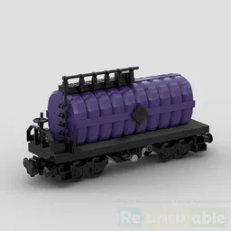 7 stud wide 4axle chemical train tank car - tanker railcar