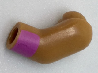 Lego Arm, Left with Dark Pink Cuff Pattern
