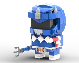 Blue Mighty Morphin Power Ranger Brickheadz (MMPR, 恐竜戦隊 ジュウレンジャー, ZyuRanger)