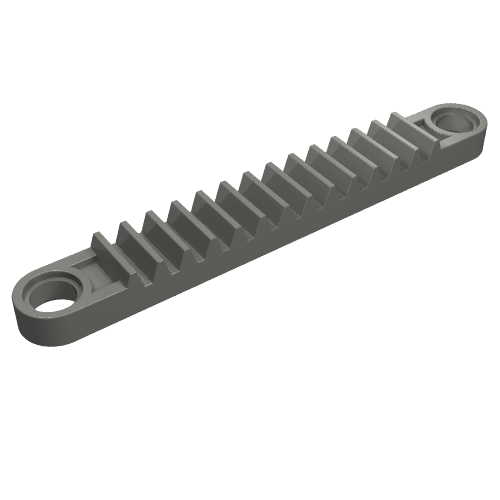 Lego Technic Gear Rack 1 x 8 with Holes / Dark Bluish Gray