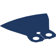 Lego Neckwear Cape, Extended with Round Bottom / Dark Blue