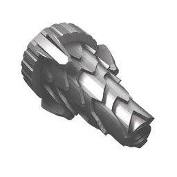 Cone Jagged, Drill Tip / Flat Silver