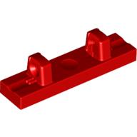 Lego Hinge Tile 1 x 4 Locking Dual 1 Fingers on Top [4 Locking Ridges] / Red