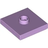 Plate Special 2 x 2 with Groove and Center Stud (Jumper) / Lavender