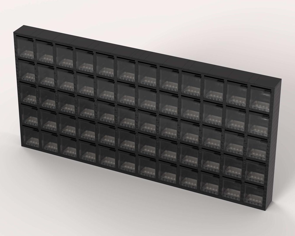Lego Black 5x12 Minifig Display