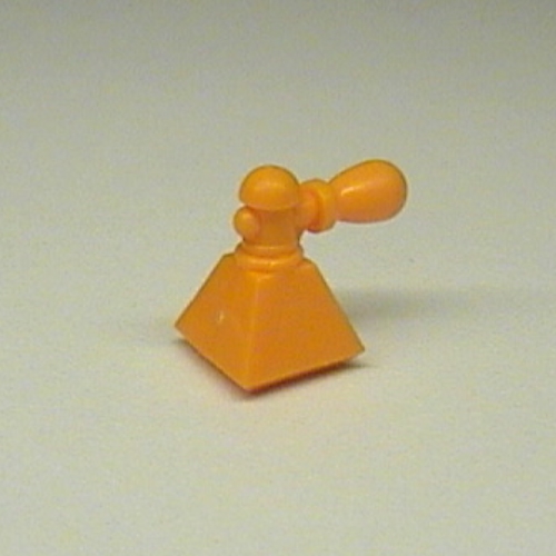Lego Belville / Scala, Equipment, Bottle Perfume with Pyramid Base and Atomizer / Medium Orange