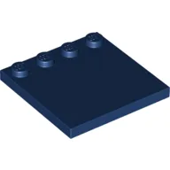 Plate Special 4 x 4, Studs on One Edge Plain] / Dark Blue