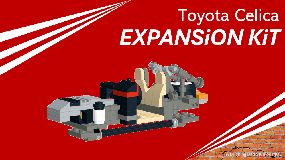 Lego Toyota Celica Expansion KiT (`SuperKit` LiTE series pack of KiTs: 3, 4, 5 and 6)