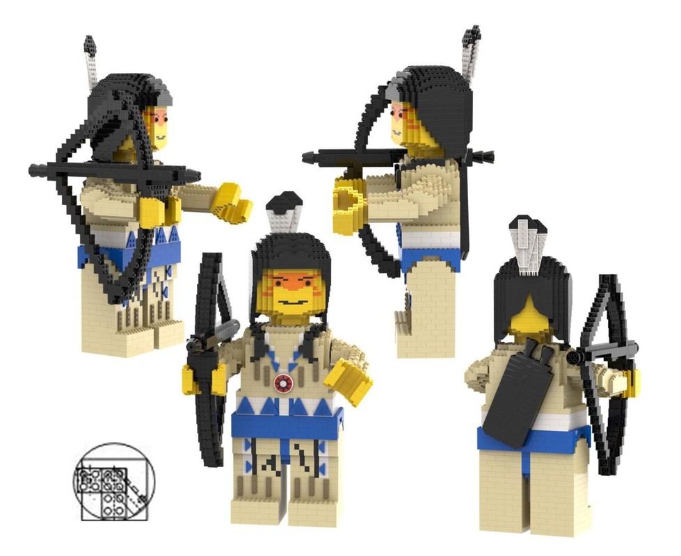 Lego Maxi Figure Indians with bow and quiver