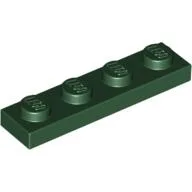 Plate 1 x 4 / Dark Green