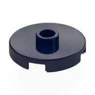 Plate Special Round 2 x 2 with Center Stud (Jumper Plate) / Dark Blue