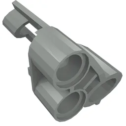 Technic Panel Fairing # 6 Small Short, Large Hole, Side B / Light Gray