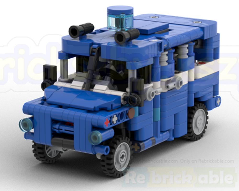 Lego Nysa 522 Milicja (OW) - Vintage Police Van