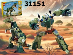 Dinobot Grimlock / Transformer Dinosaur T.Rex using set 31151 T.Rex