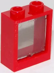 Window 1 x 2 x 2 Flat Front with Trans-Brown Glass (60592 / 60601)
