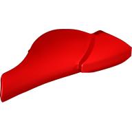 Lego Large Figure Limb Cover, Leg Shin Guard with Ball Joint Socket / Red