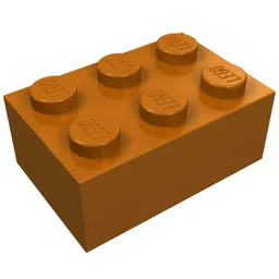 Brick 2 x 3 / Dark Orange