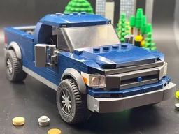 Built Tough F-150 - Dark Blue - 8 Stud Speed Champions
