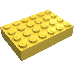 Brick 4 x 6 / Yellow