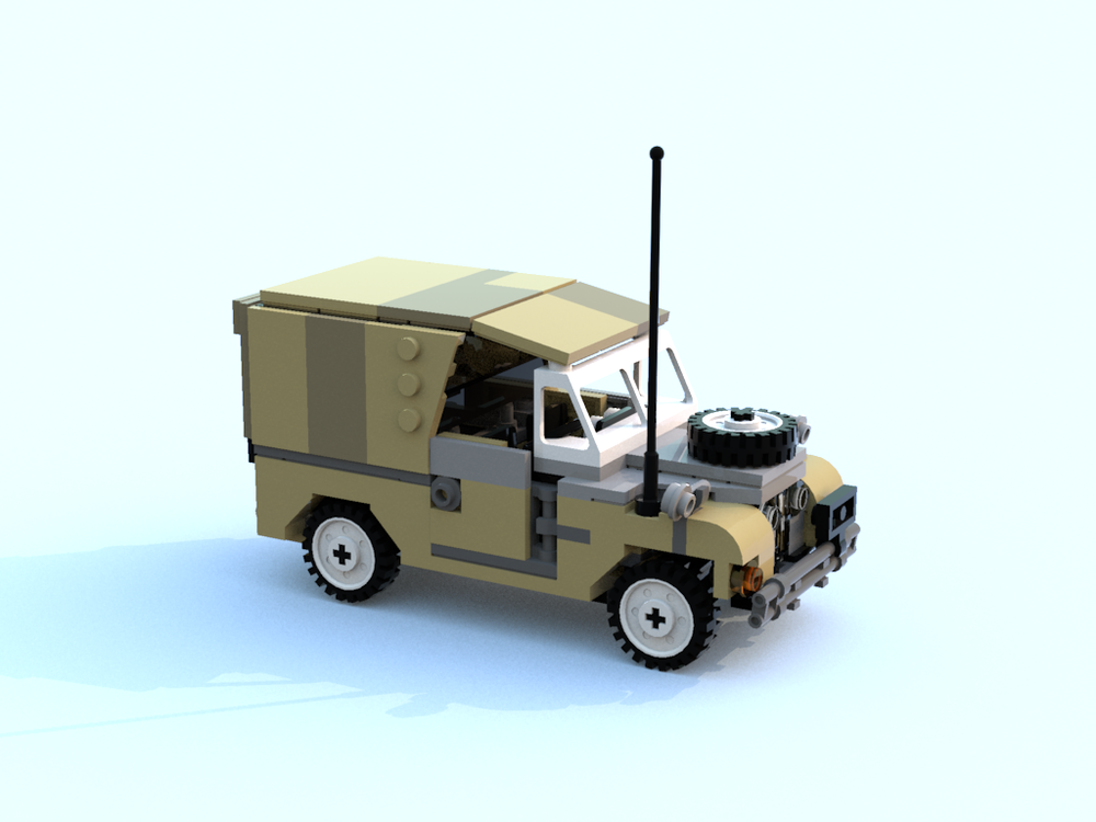 Lego Army Series 2 landrover Desert colours