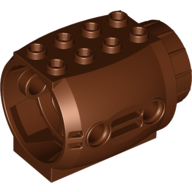 Lego Engine, Large / Reddish Brown