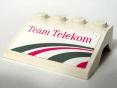 Vehicle, Mudguard 3 x 4 Slope with Team Telekom Pattern (Sticker) - Set 1199