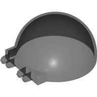 Windscreen 6 x 6 x 3 Dome with Dual 2 Fingers / Trans-Black