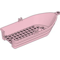 Lego Boat / Rowing Boat 18 x 8 x 2 1/3 with Oarlocks / Pink