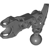 Lego Large Figure Skeletal, Limb, Angular with Ball Joint and Ball Socket (Av-Matoran) / Dark Bluish Gray