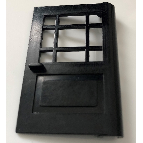 Lego Minitalia Door 1 x 4 x 5 with 9 Panes / Black